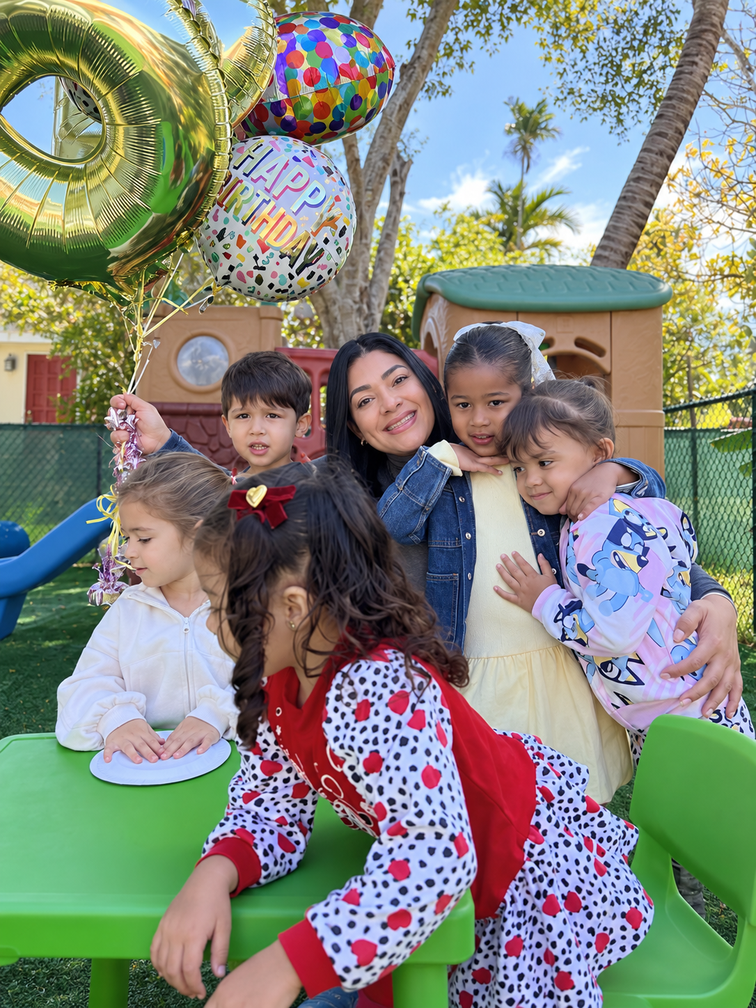 A birthday celebration with the children of Little Learners